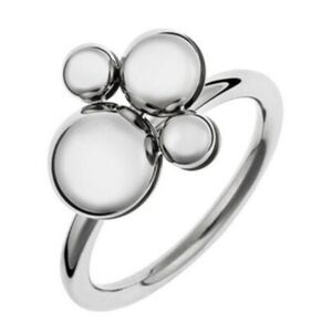 S925 Calvin Klein Polished Silver Bubble spinner Ring NEW! Size 7
